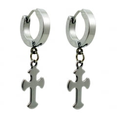 BRINCO ARGOLA 4 mm COM CRUZ (PAR) BRINCO ARGOLA 4 mm COM CRUZ (PAR)
