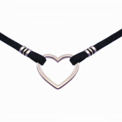Choker Heart Prata Choker Heart Prata