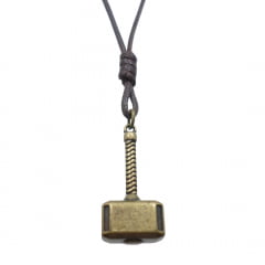 Cordão Martelo Ouro velho Ajustável Cordão Martelo Ouro velho Ajustável