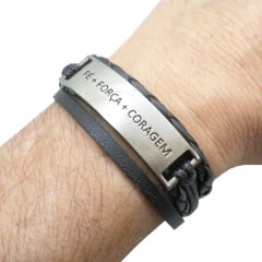 Pulseira BC Fé Força e Coragem Pulseira BC Fé Força e Coragem
